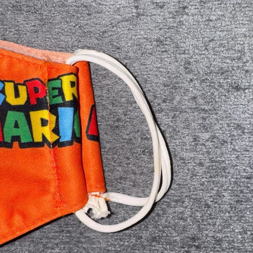 Super Mario Orange Kids Face Mask
